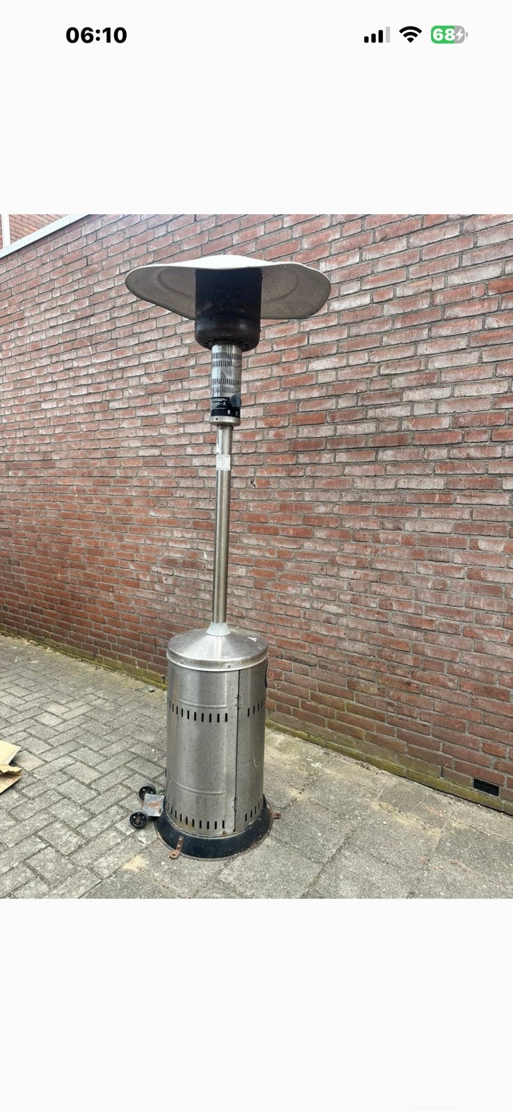 Terrasverewarmers gasheater €25, Tuin en Terras, Terrasverwarmers, Ophalen of Verzenden, Zo goed als nieuw