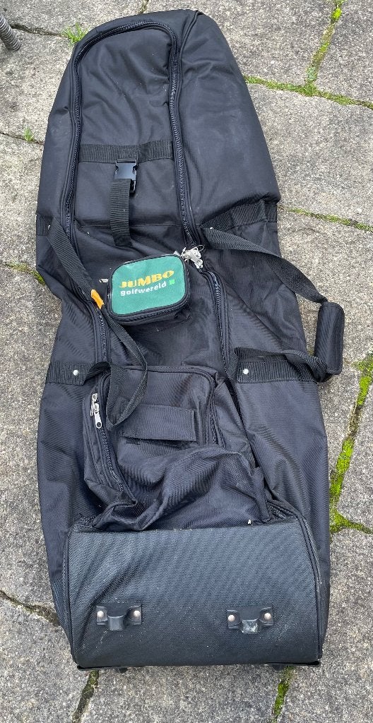 2 Jumbo Golfwereld reistassen voor golfclubs, Ophalen, Gebruikt, Tas, Overige merken