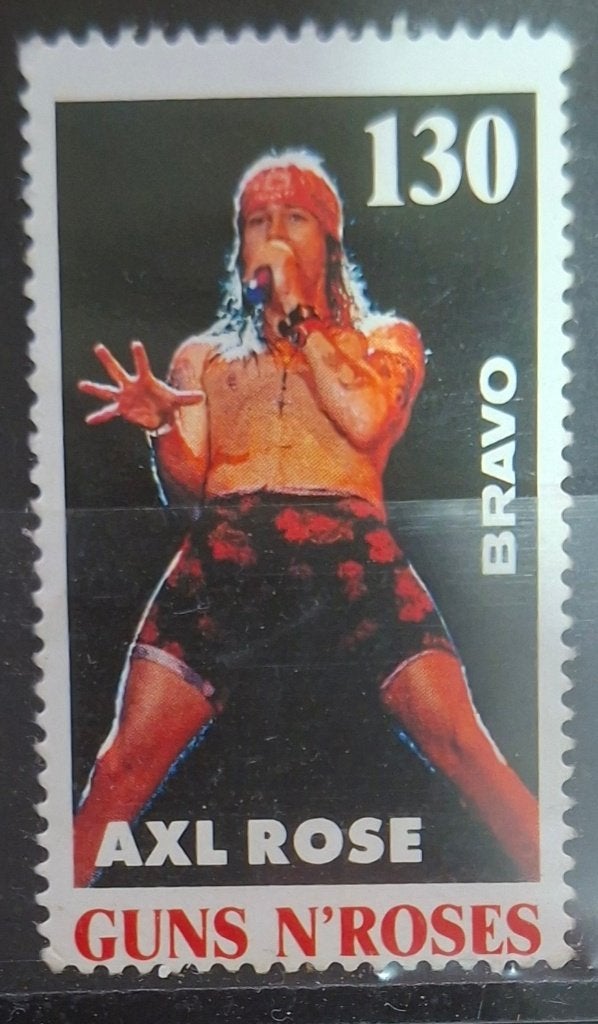 Tijdschrift Postzegel Axl Rose (B3-P30), Ophalen of Verzenden, Overige landen, Postfris