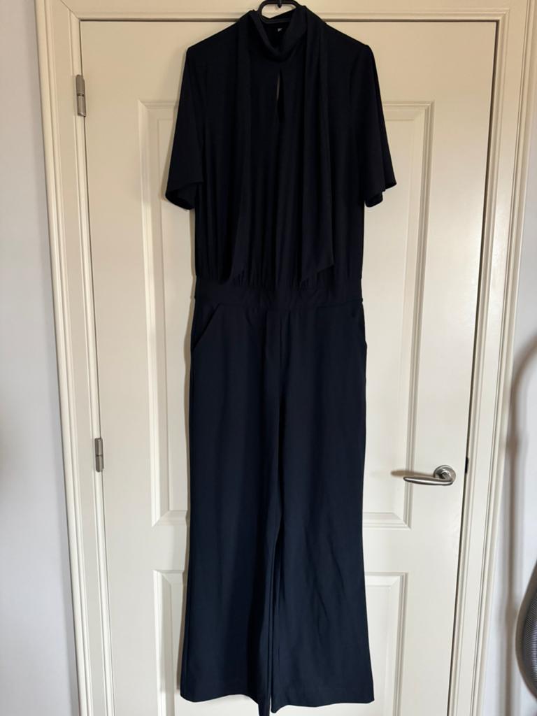 Studio Anneloes jumpsuit donkerblauw wijdere pijp L, Ophalen of Verzenden, Nieuw, Maat 42/44 (L), Blauw