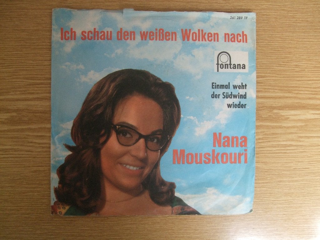 NANA MOUSKOURI    ICH SCHAU DEN WEISSEN WILKEN NACH / EINMAL, 7 inch, Ophalen of Verzenden, Zo goed als nieuw, Pop
