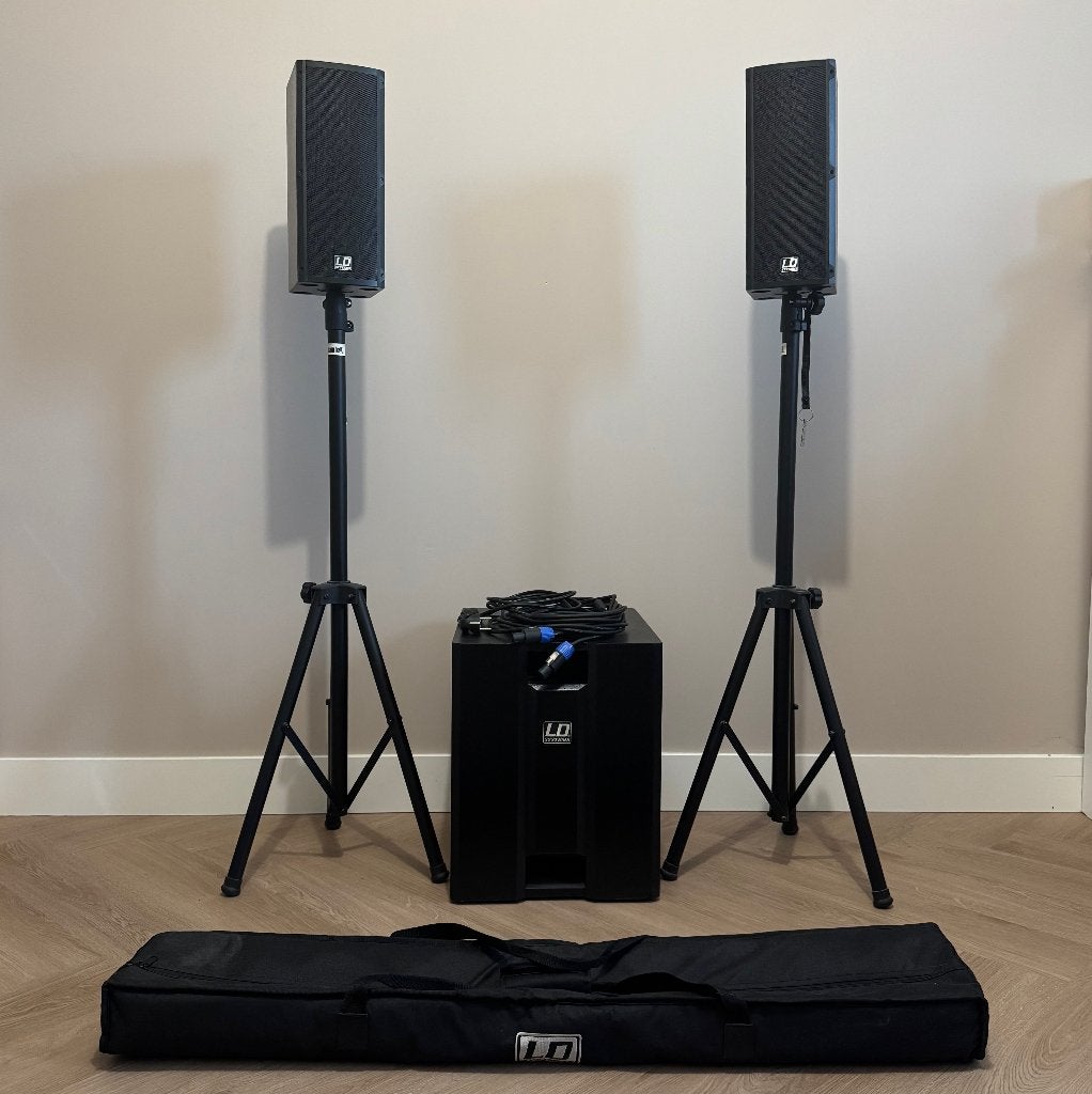 LD Systems Dave 8 Roadie Actieve PA set / media-systeem, Ophalen, Gebruikt, Audio