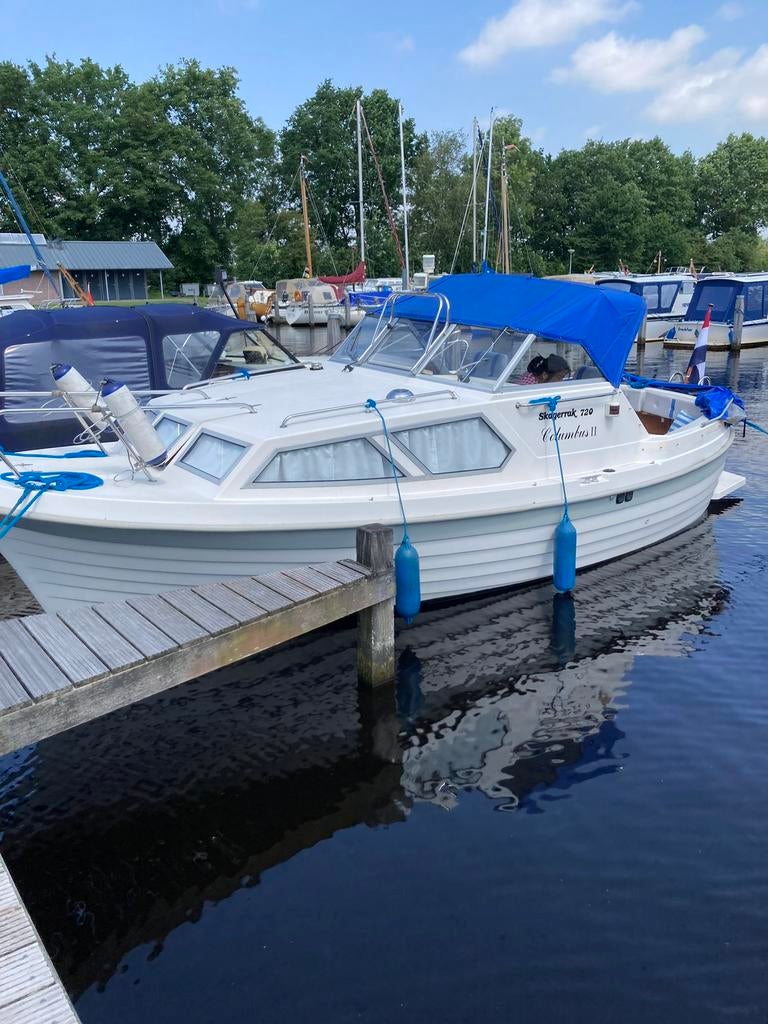 Skagerrak 720 | 650 uur | NIEUWE tentkap | boegschroef, Watersport en Boten, Motorboten en Motorjachten, Spitsgatter, Ophalen