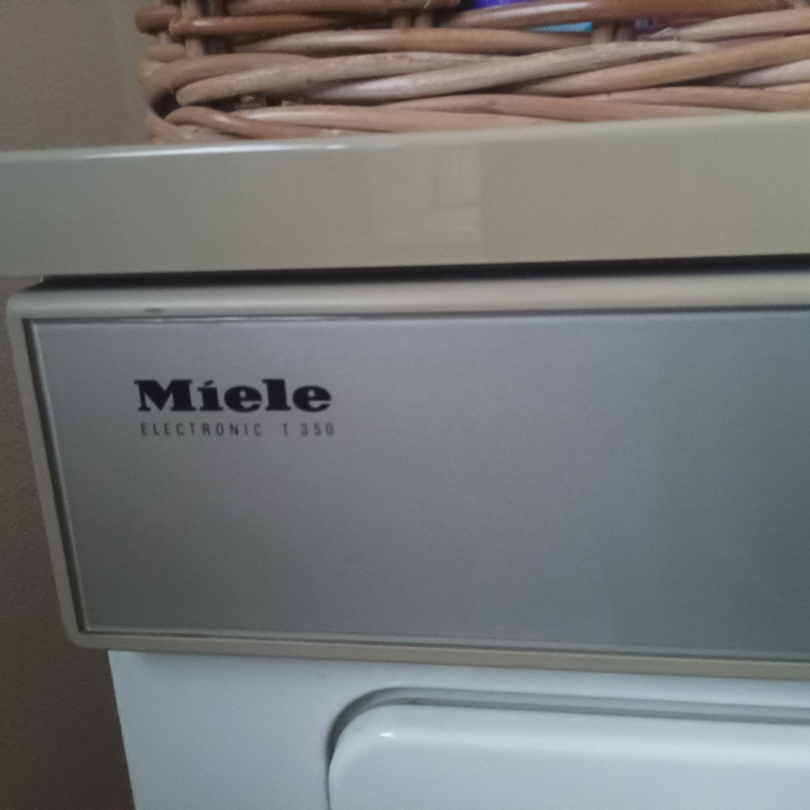 Miele Electronic T 350 droger, 4 tot 6 kg, Ophalen, Gebruikt, Voorlader