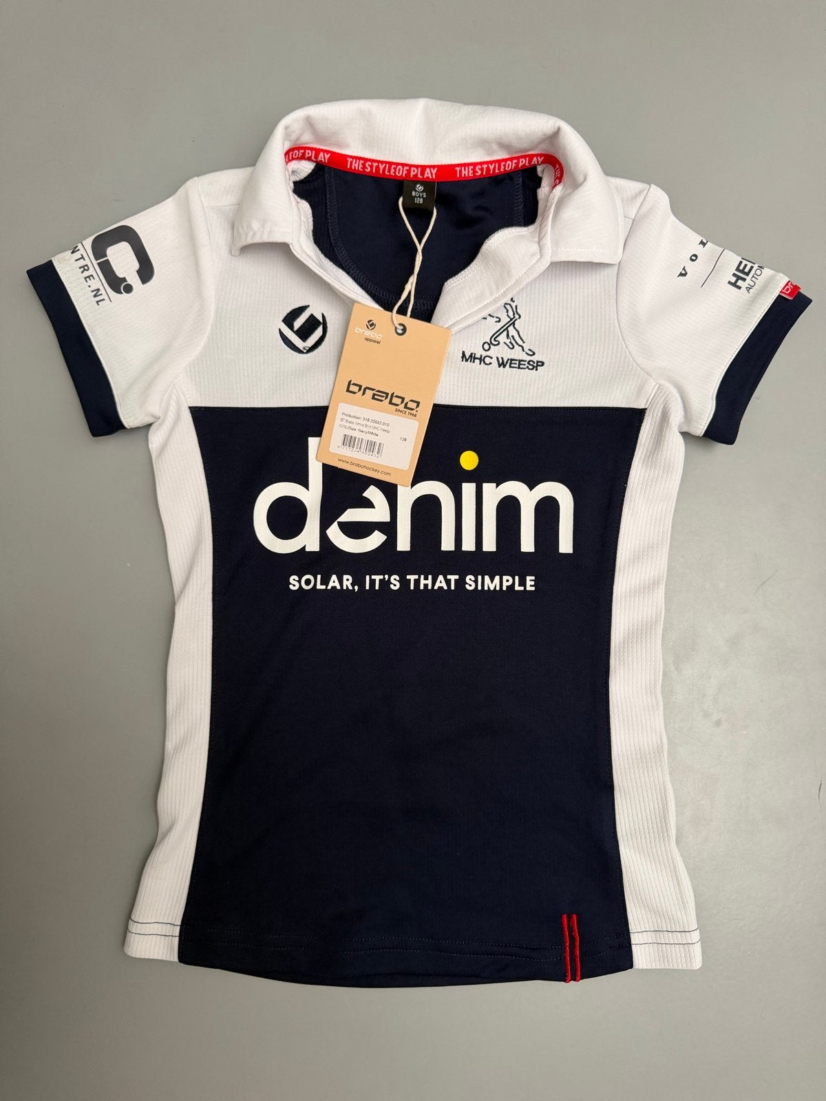 MHC Weesp hockey shirt meisjes maat 128 tenue Brabo, Meerkleurig, Overige typen, Nieuw, Ophalen of Verzenden