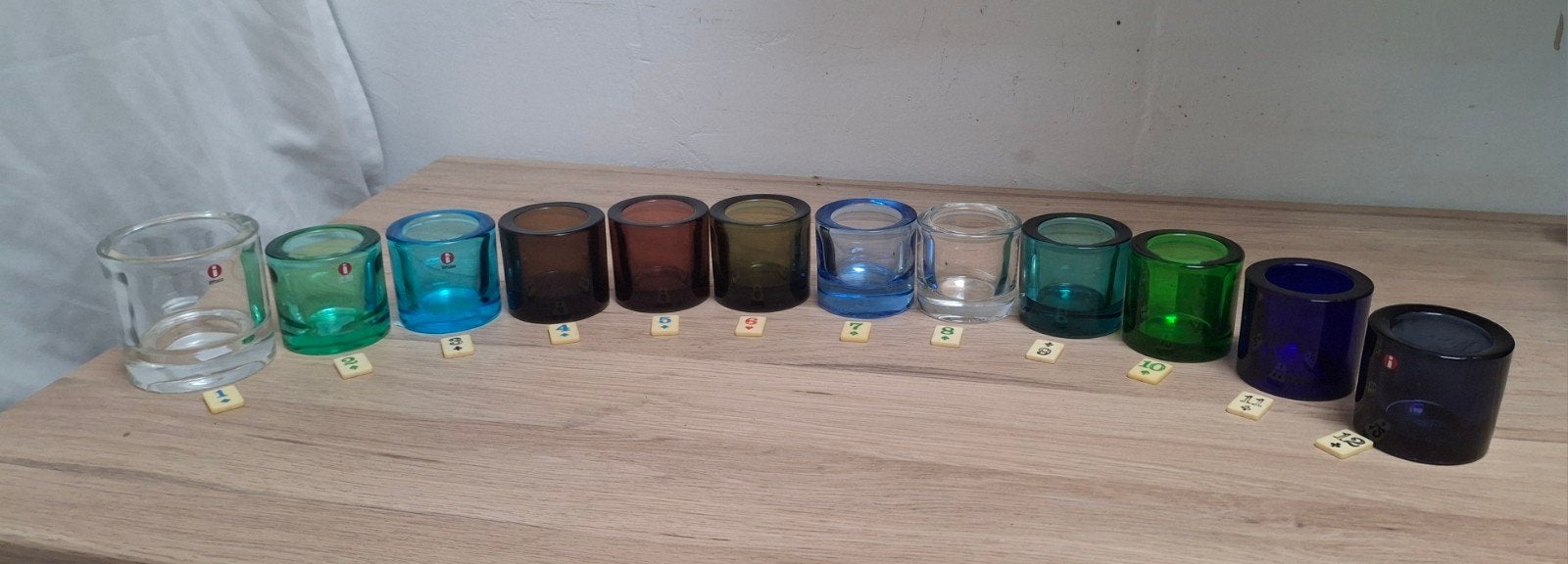 Diverse kleuren Iittala Kivi waxinelichten. Finland., Ophalen of Verzenden, Iittala