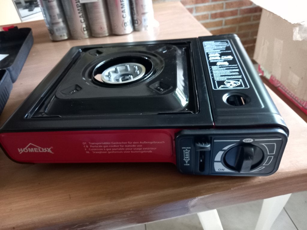 Homelux draagbare gasbrander met 10  gasfiessen, Ophalen of Verzenden, Nieuw