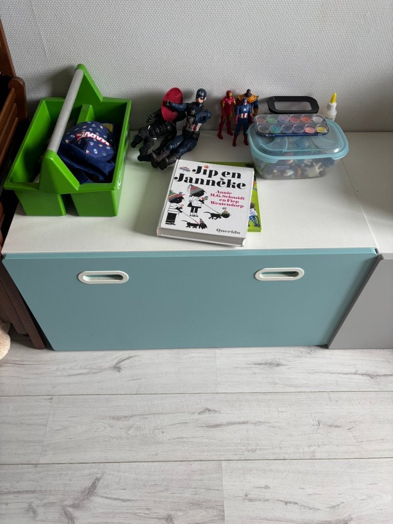 speelgoed boxen, Ophalen, Zo goed als nieuw, Rechthoekig, Wieltjes
