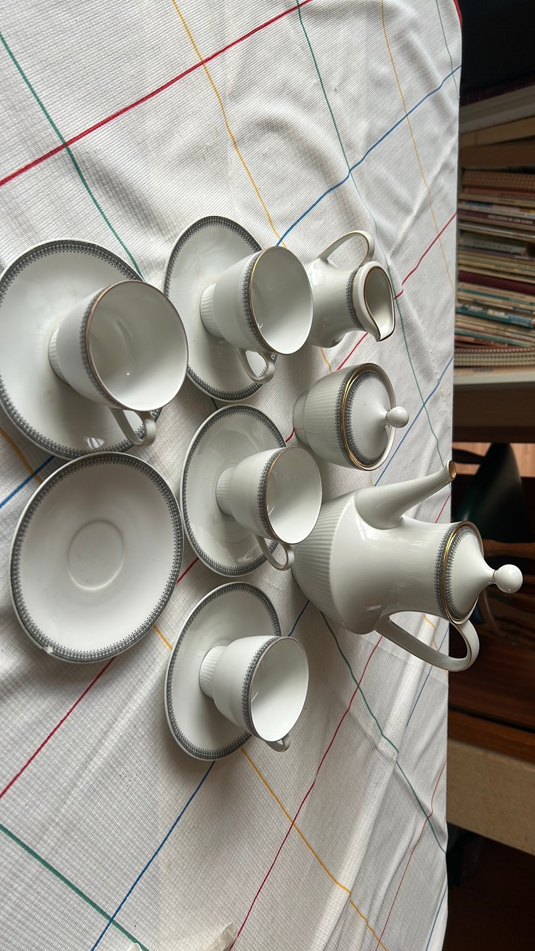 Vintage Mitterteich Bavaria Koffieservies (Jaren '30/'50), Ophalen, Zo goed als nieuw, Porselein, Overige stijlen