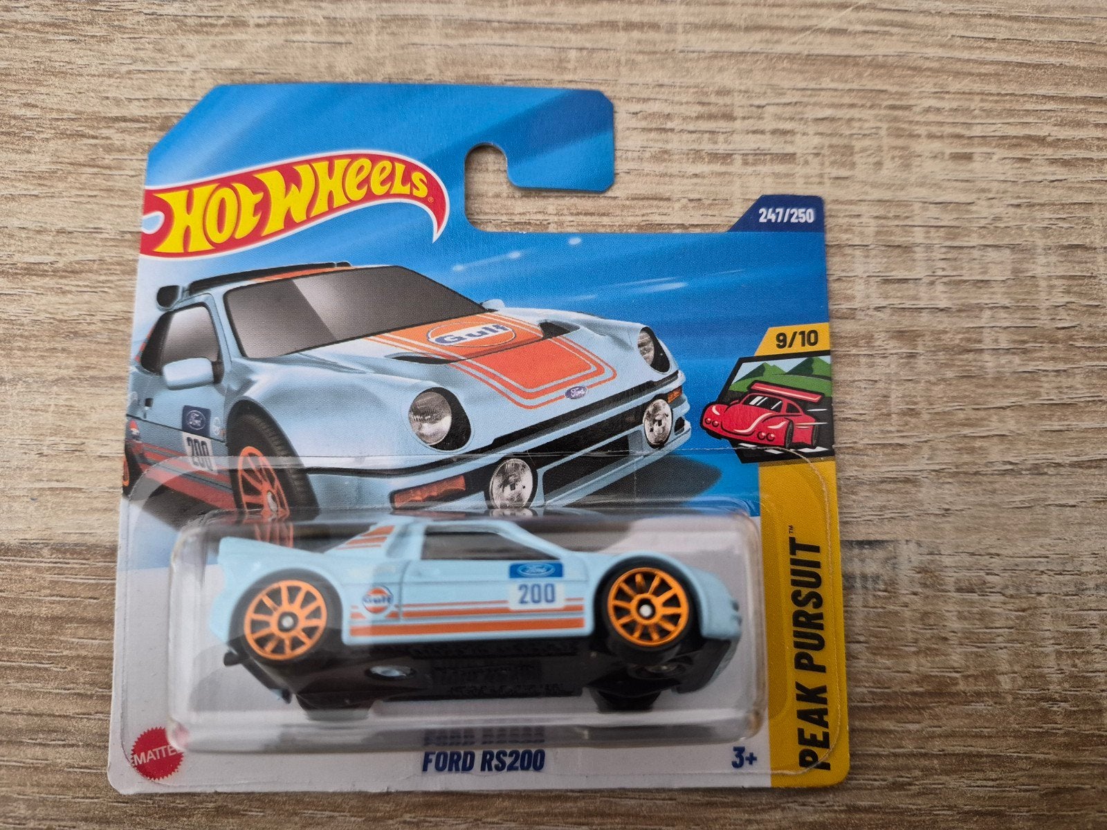 Ford RS 200 licht blauw 2025 1:64 (Hotwheels), Ophalen of Verzenden, Nieuw, Auto