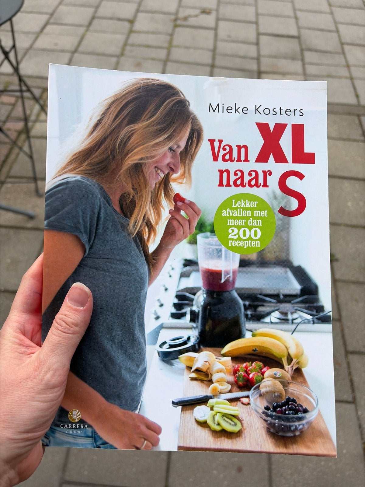 Van XL naar S - Mieke Kosters (Dieet & Voeding), Ophalen of Verzenden, Zo goed als nieuw, Dieet en Voeding