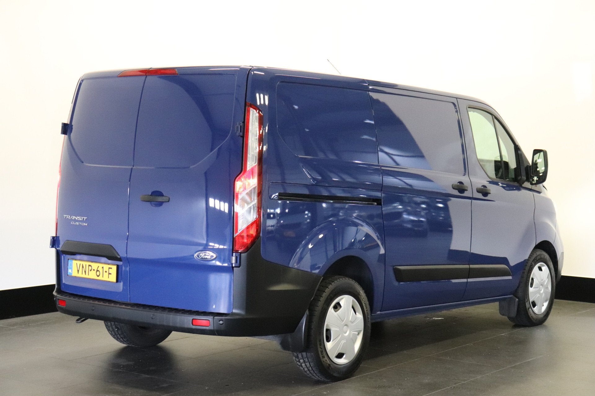 Ford Transit Custom 2.0 TDCI 130PK Automaat 2x Schuifdeur EU, Auto's, Stof, Blauw, Bedrijf, Diesel