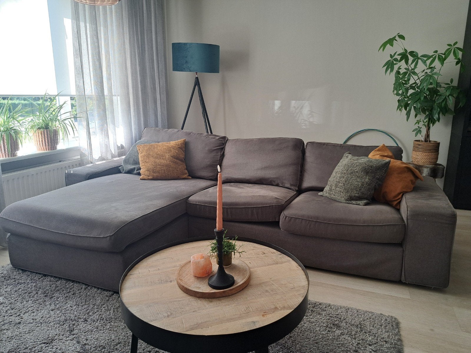 GRATIS OPHALEN IKEA bank plus hocker, Ophalen, Gebruikt, Stof