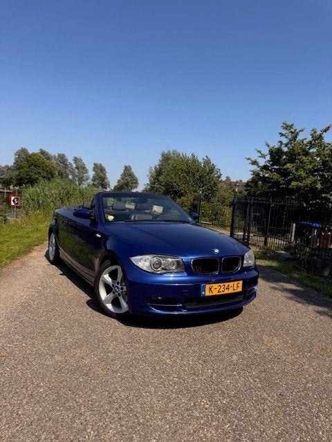 BMW 1-Serie 120i Cabrio 2008 Blauw, 1-Serie, 1995 cc, Zwart, 4 cilinders
