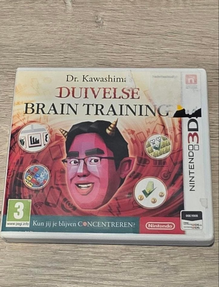 Dr. Kawashima's Duivelse Brain Training Nintendo 3DS, Puzzel en Educatief, Gebruikt, 1 speler, Ophalen of Verzenden