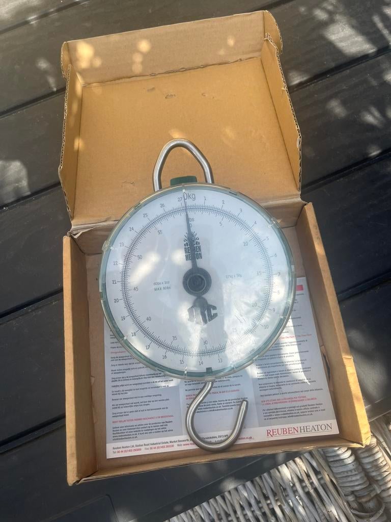 Geijkte JRC Reuben Heaton 27 kg 60lb weegschaal, Ophalen of Verzenden, Gebruikt, Overige typen