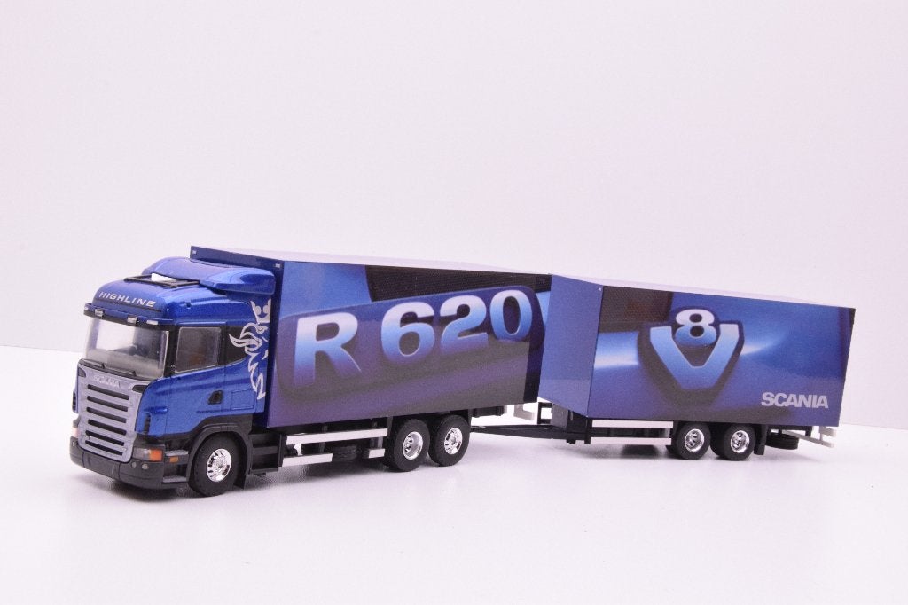 Scania R620  combi  ''  Promo model scania  ''  Tekno, Ophalen of Verzenden, Zo goed als nieuw, Bus of Vrachtwagen, Tekno