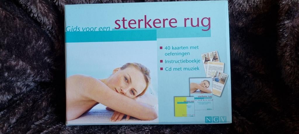 Gids voor een sterkere rug: kaarten, instructieboekje, CD, Boeken, Ophalen of Verzenden, Zo goed als nieuw, Gezondheid en Conditie