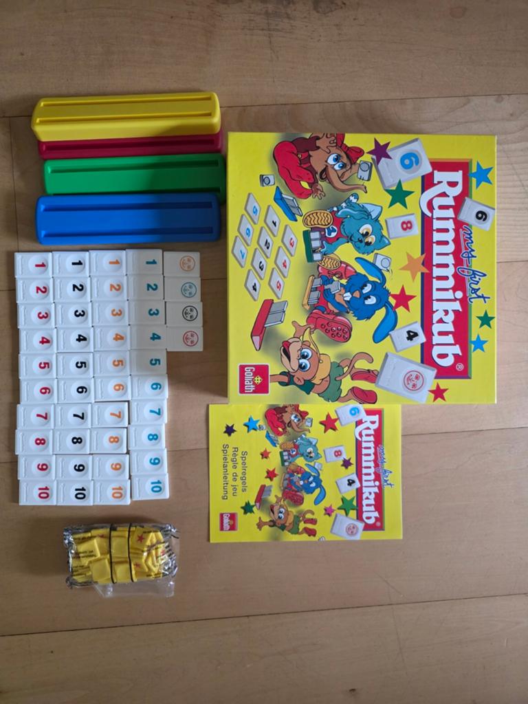 My First Rummikub - Educatief cijferspel voor kinderen, Een of twee spelers, Ophalen of Verzenden, Zo goed als nieuw, Goliath