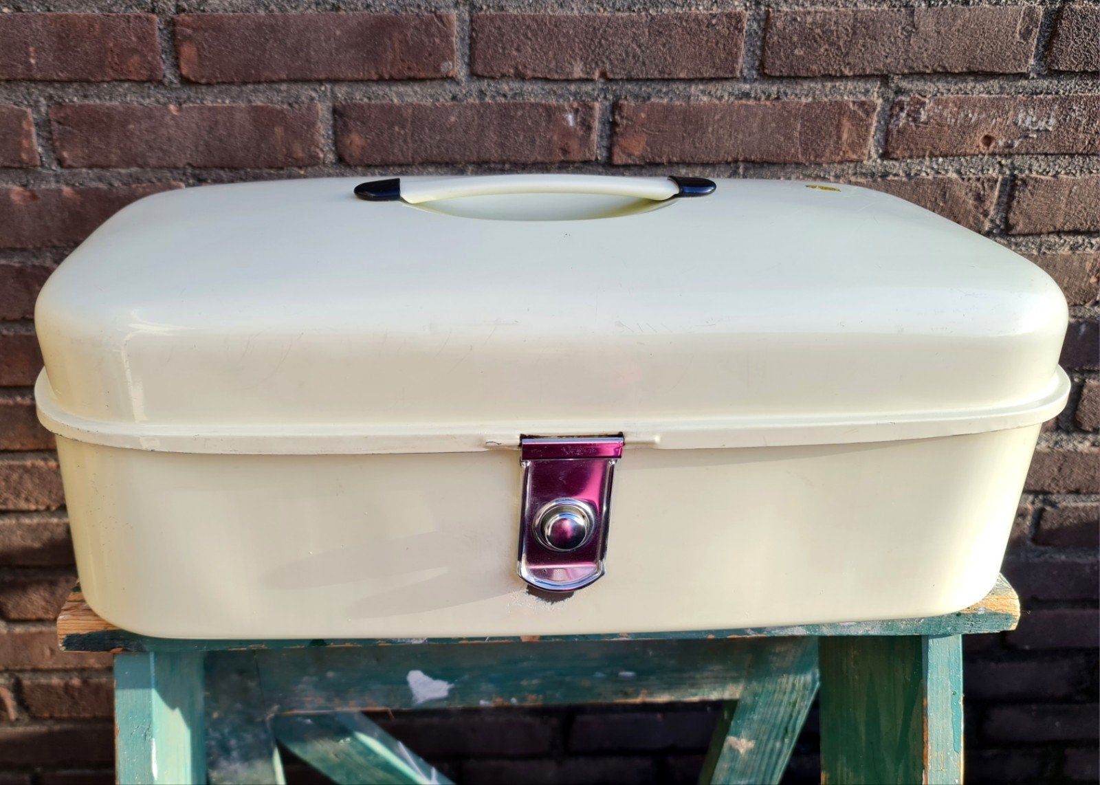 Brabantia broodtrommel vintage met originele sticker mooi, Ophalen