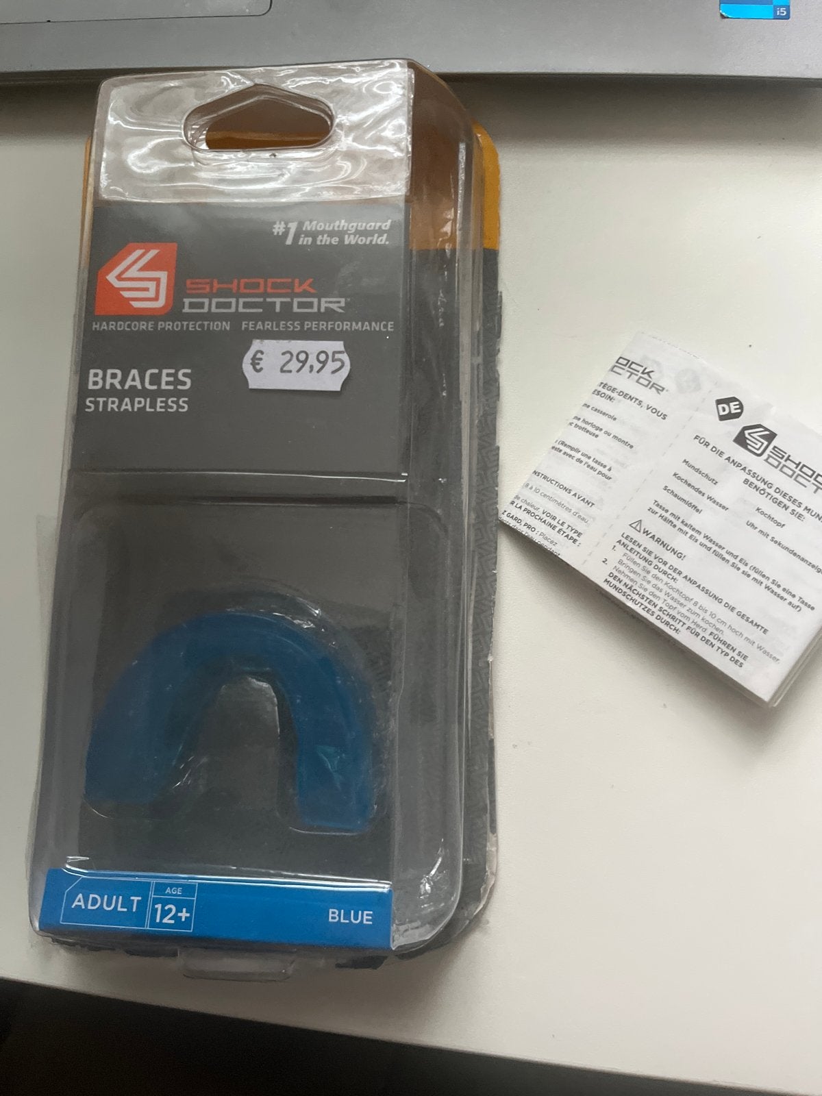 Mondbit gebitsbeschermer Shock Doctor Braces Strapless, Ophalen of Verzenden, Nieuw