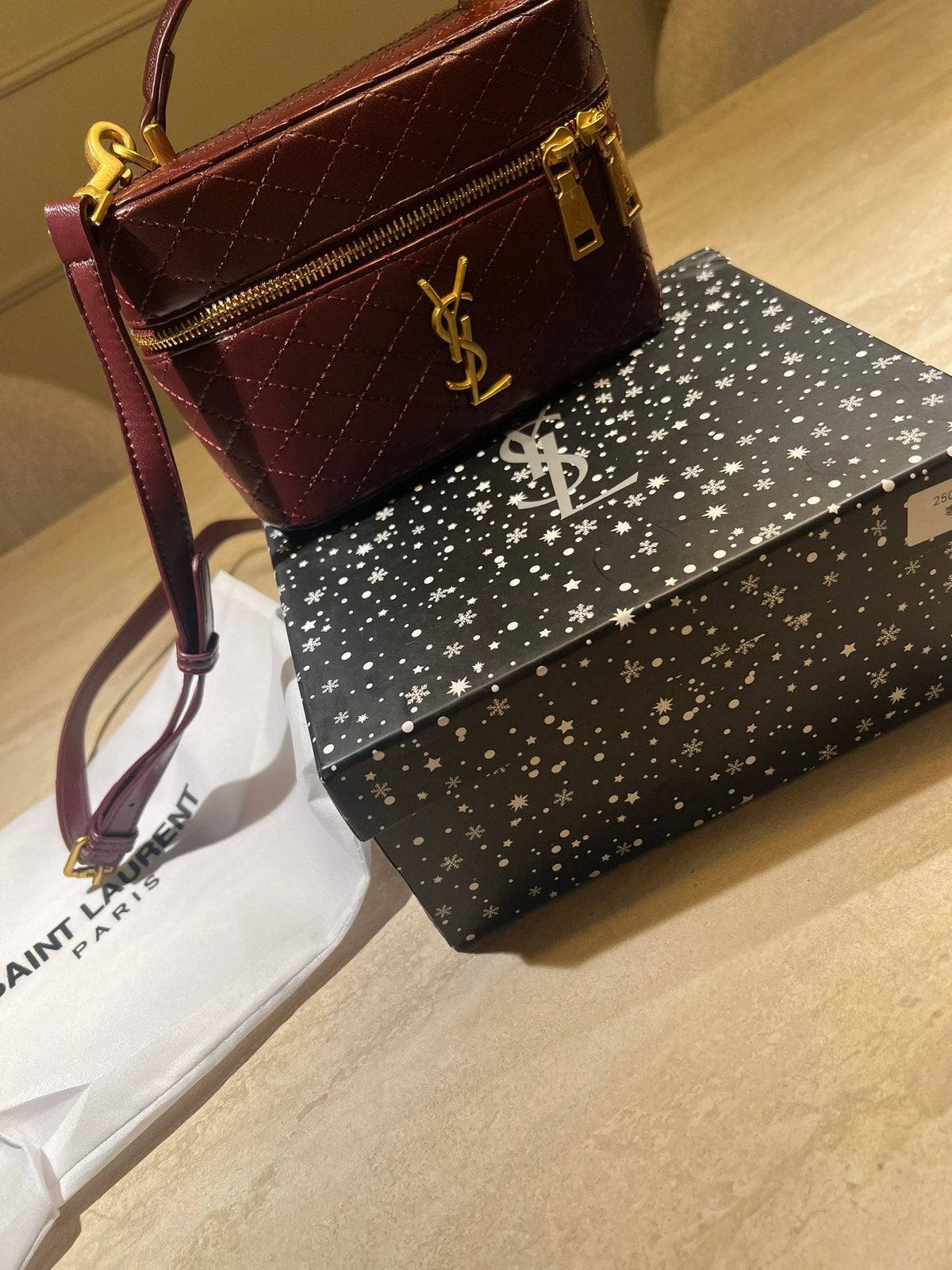 Bordeaux tas ysl, Sieraden, Tassen en Uiterlijk, Ophalen of Verzenden, Zo goed als nieuw, Rood, Schoudertasje