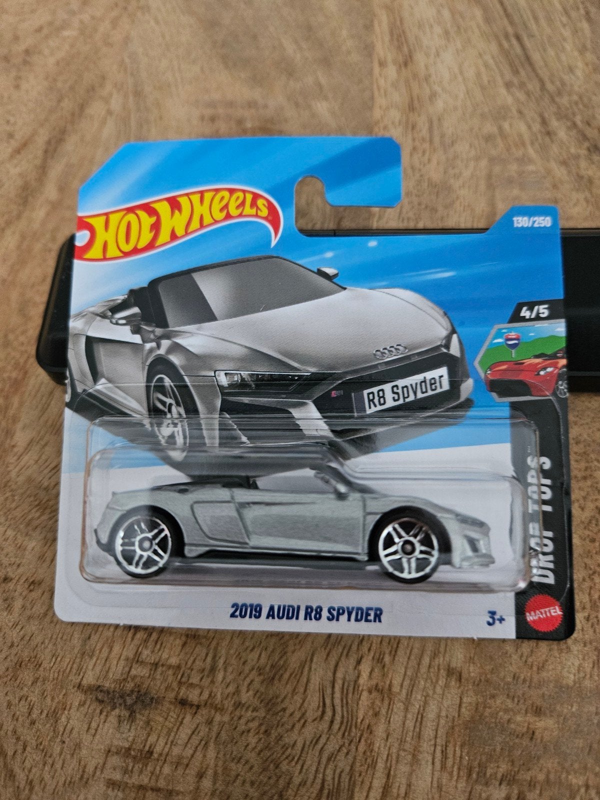 Hotwheels Audi R8 Spyder zilver 2019 Nieuw, Ophalen of Verzenden, Nieuw, Auto