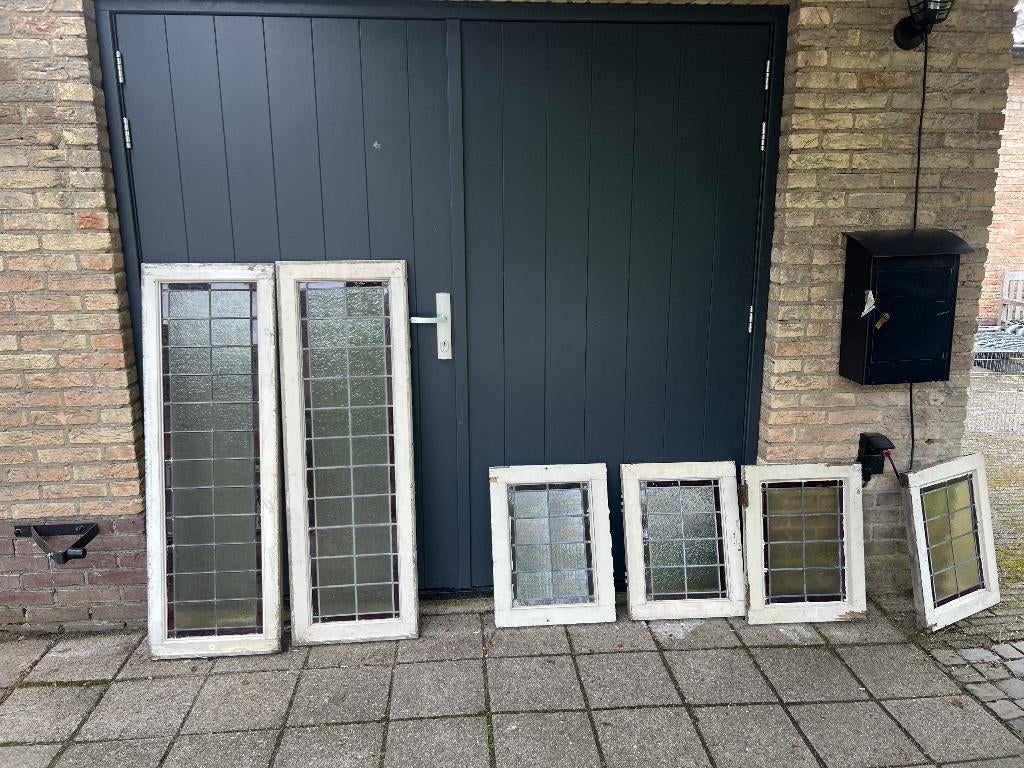 Glas in lood ramen/bovenlichten, Ophalen