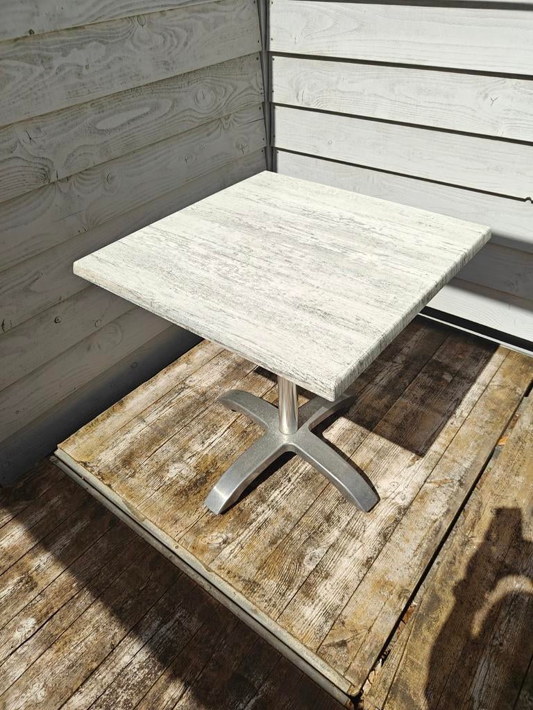2x Ibiza Style Bistro Tuintafels 70x70 - Onverwoestbaar, Tuin en Terras, Tuintafels, Ophalen, Gebruikt, Vierkant, Overige materialen