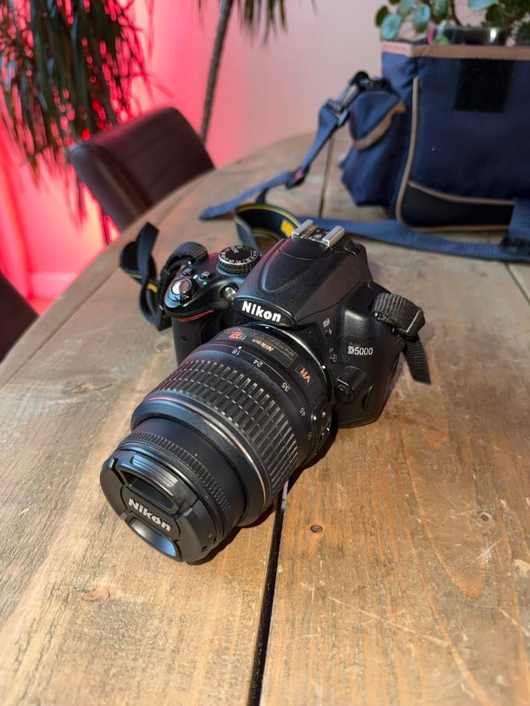 Nikon D5000 spiegelreflexcamera met accessoires, Ophalen, Zo goed als nieuw, Spiegelreflex, Nikon