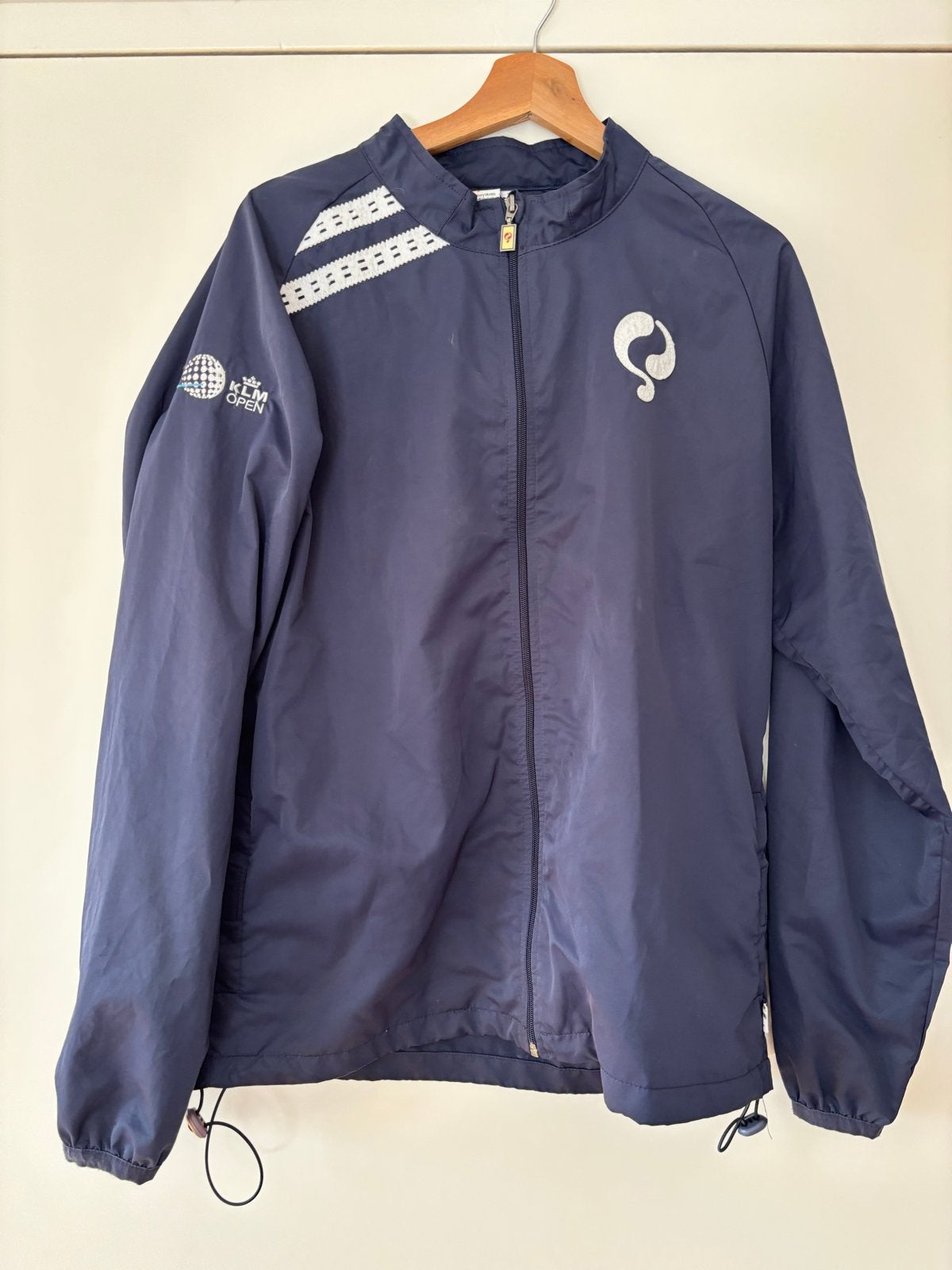 Q1905 KLM Open / NGF golfjack maat L uniek, Ophalen of Verzenden, Zo goed als nieuw, Maat 52/54 (L), Blauw