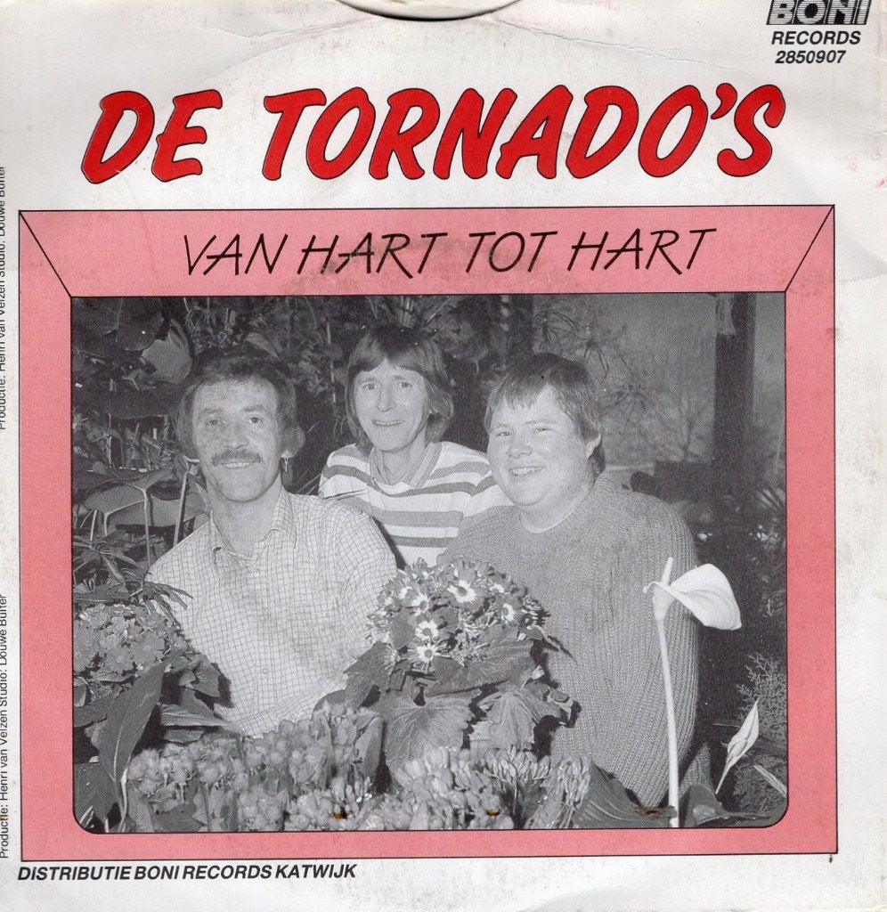 De Tornado's - Van hart tot hart, Cd's en Dvd's, Vinyl Singles, Gebruikt, 7 inch, Ophalen of Verzenden, Nederlandstalig