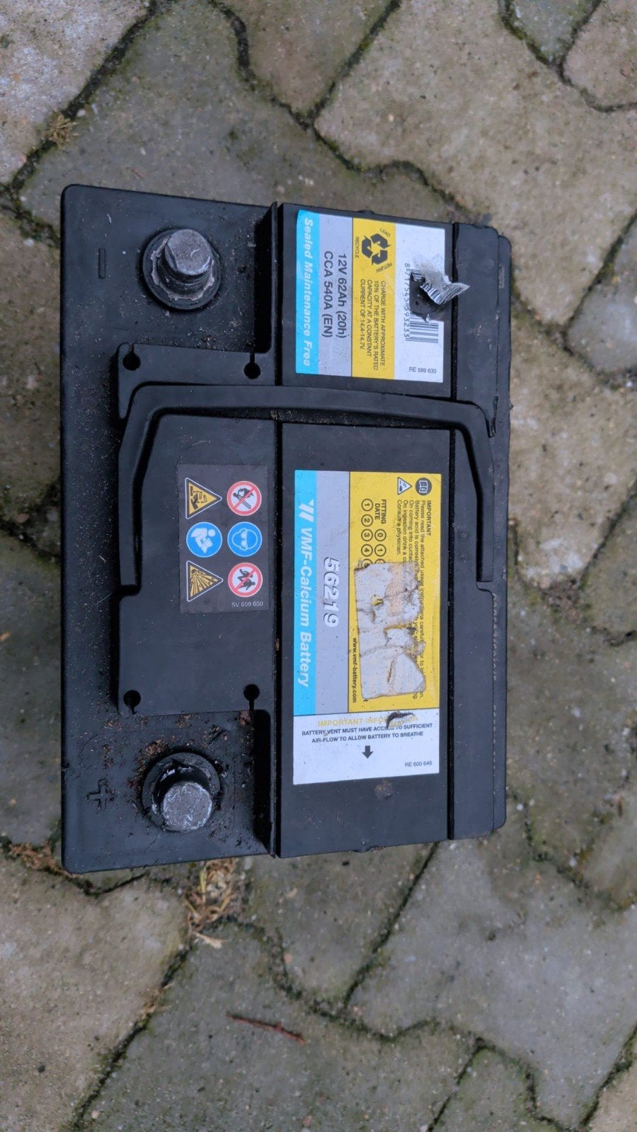 Auto accu., Ophalen, Gebruikt