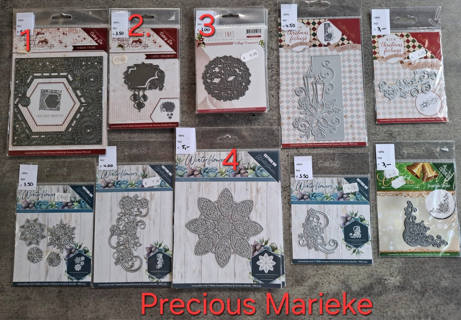 KERST KERST SNIJMALLEN Marieke NIEUW NU HALVE PRIJS v.a€2.75, Ophalen of Verzenden, Nieuw, Kerst, Pons of Mal