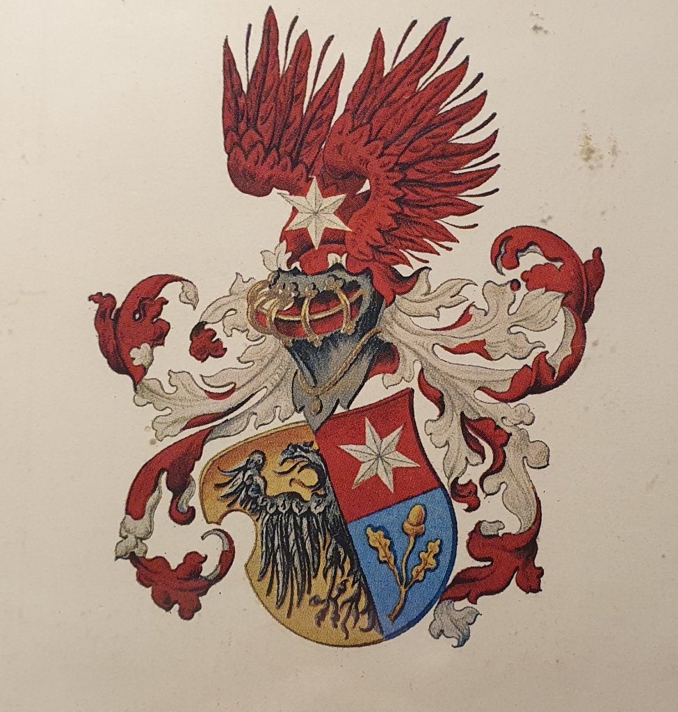 Familiewapen Koopmans in lijst, Antiek en Kunst, Kunst | Litho's en Zeefdrukken, Overige onderwerpen, Ophalen of Verzenden, Ingelijst