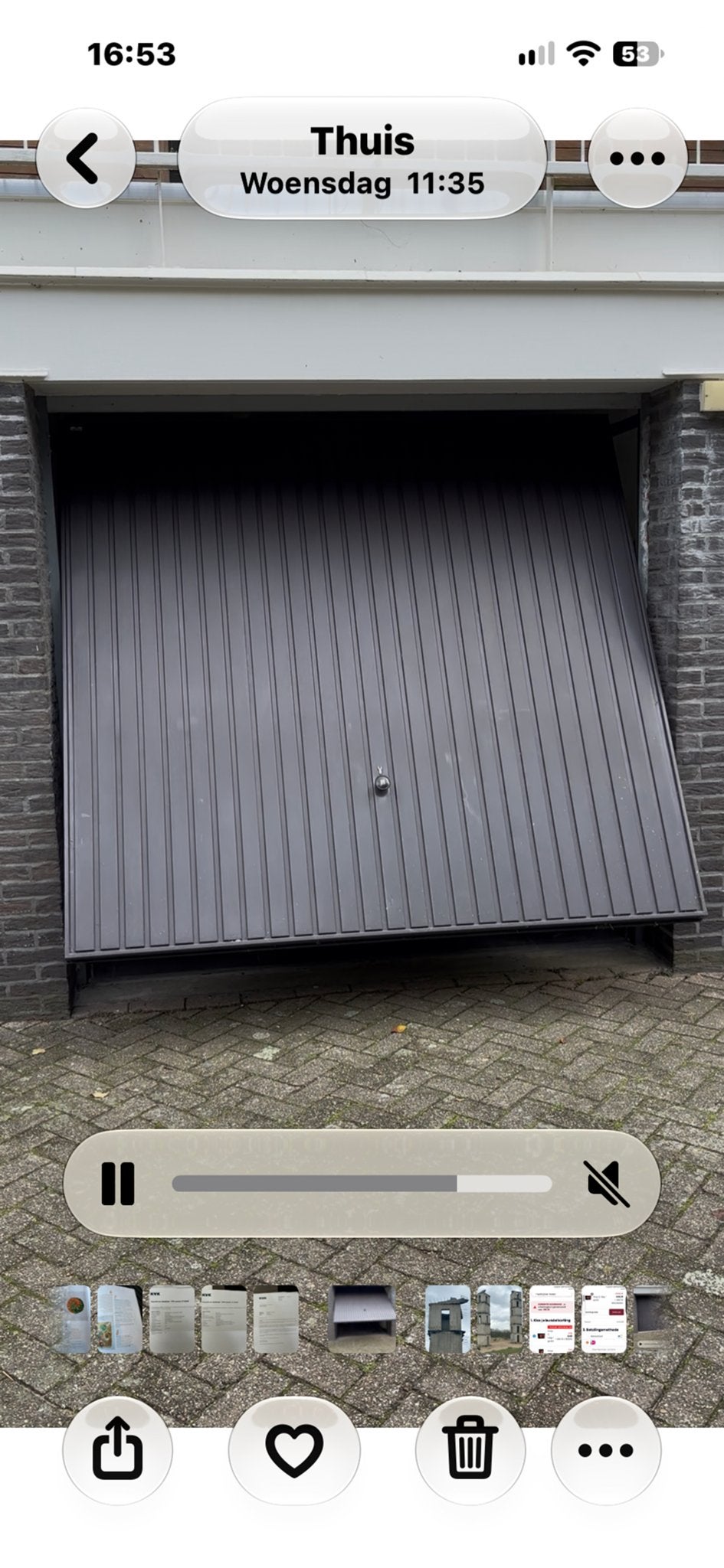 Gebruikte Garagedeur - Zwart, Goede Staat, Ophalen, Gebruikt, Garagedeur, Metaal