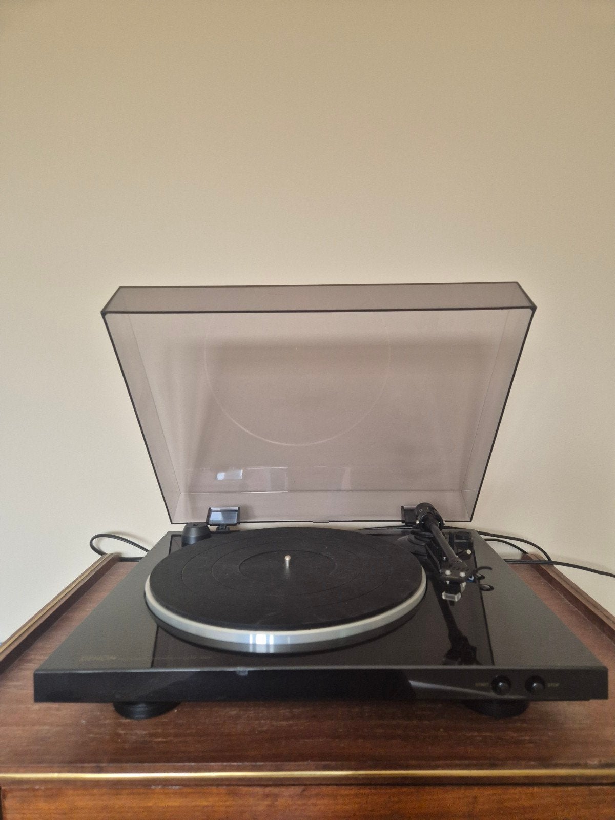 Denon DP-300F Volautomatische Platenspeler Zwart, Overige merken, Automatisch, Ophalen of Verzenden, Zo goed als nieuw