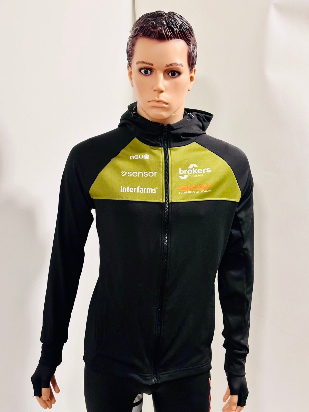 Sportkleding sportvest vest hoody sporttrui maat M Agu Okay, Maat 48/50 (M), Zwart, Wandelen of Outdoor, Ophalen of Verzenden