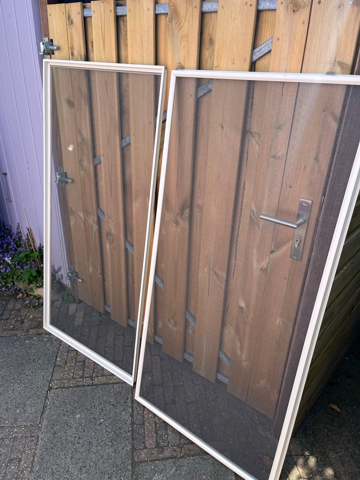 Twee KeJe horren wit, zo goed als nieuw, Ophalen, Minder dan 80 cm, Hordeur, Minder dan 200 cm
