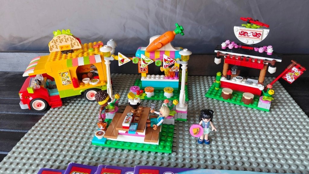 Lego Friends - Straatvoedselmarkt 41701, Compleet, Lego, Friends, Ophalen of Verzenden