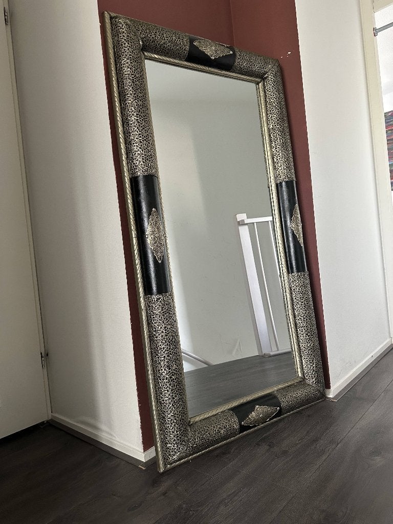Grote Marokkaanse stijl spiegel, Huis en Inrichting, Ophalen, Gebruikt, 150 tot 200 cm, Rechthoekig