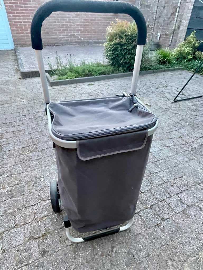 Boodschappentrolley, Ophalen, Gebruikt, Grijs, 30 cm of meer