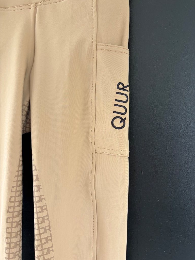 Rijbroek Quur beige met siliconen zitvlak, Dieren en Toebehoren, XS, Nieuw, Quur, Onderkleding