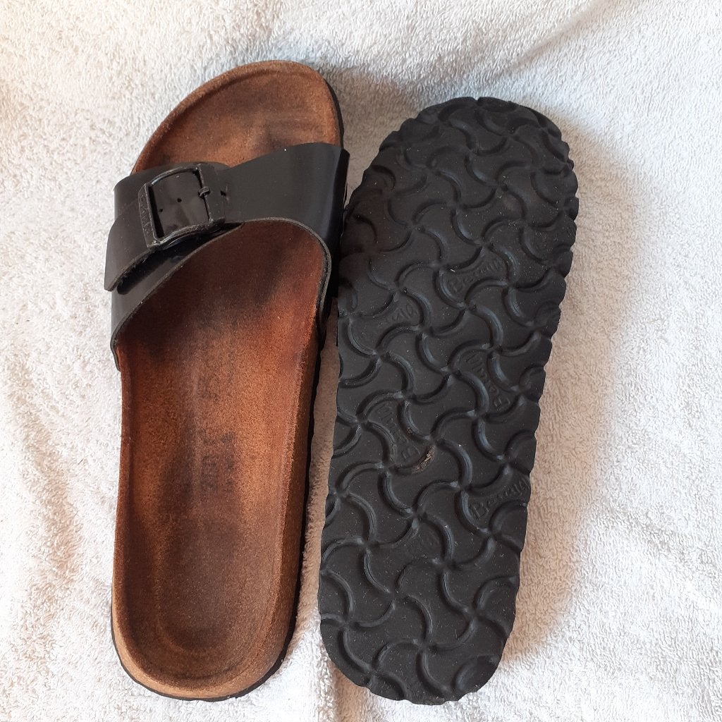 Birkenstock 39, Kleding | Dames, Schoenen, Zwart, Gedragen, Birkenstock, Sandalen of Muiltjes