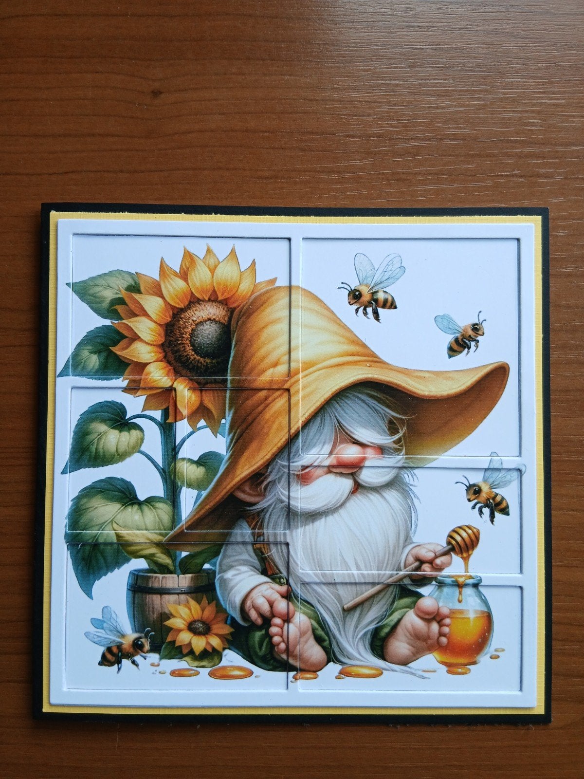 Kaart gnome zonnebloemen 923 = 1,75, Ophalen of Verzenden, Zo goed als nieuw, Overige thema's