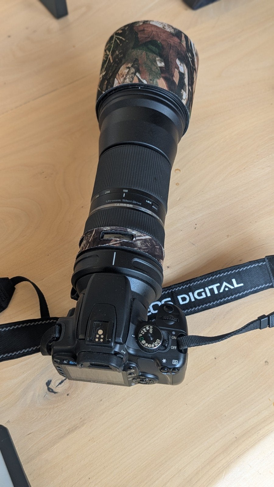 Canon eos 400 digital met tamron telelens, Ophalen of Verzenden, Zo goed als nieuw, Canon, 8 keer of meer