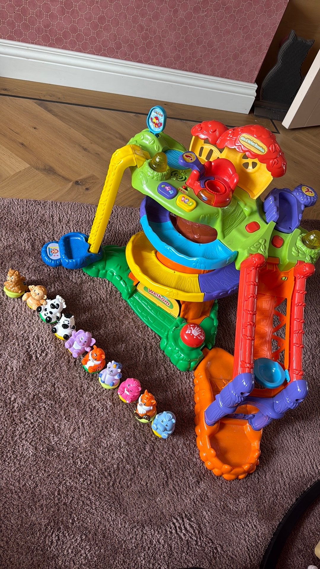 VTech Zoef Zoef Dieren Boomhuis met 10 diertjes, Ophalen of Verzenden, Zo goed als nieuw, Overige typen, Met licht