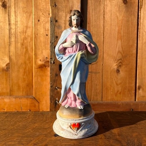 Beeld Jezus Heilig Hart origineel 22 cm hoog porselein, Ophalen of Verzenden