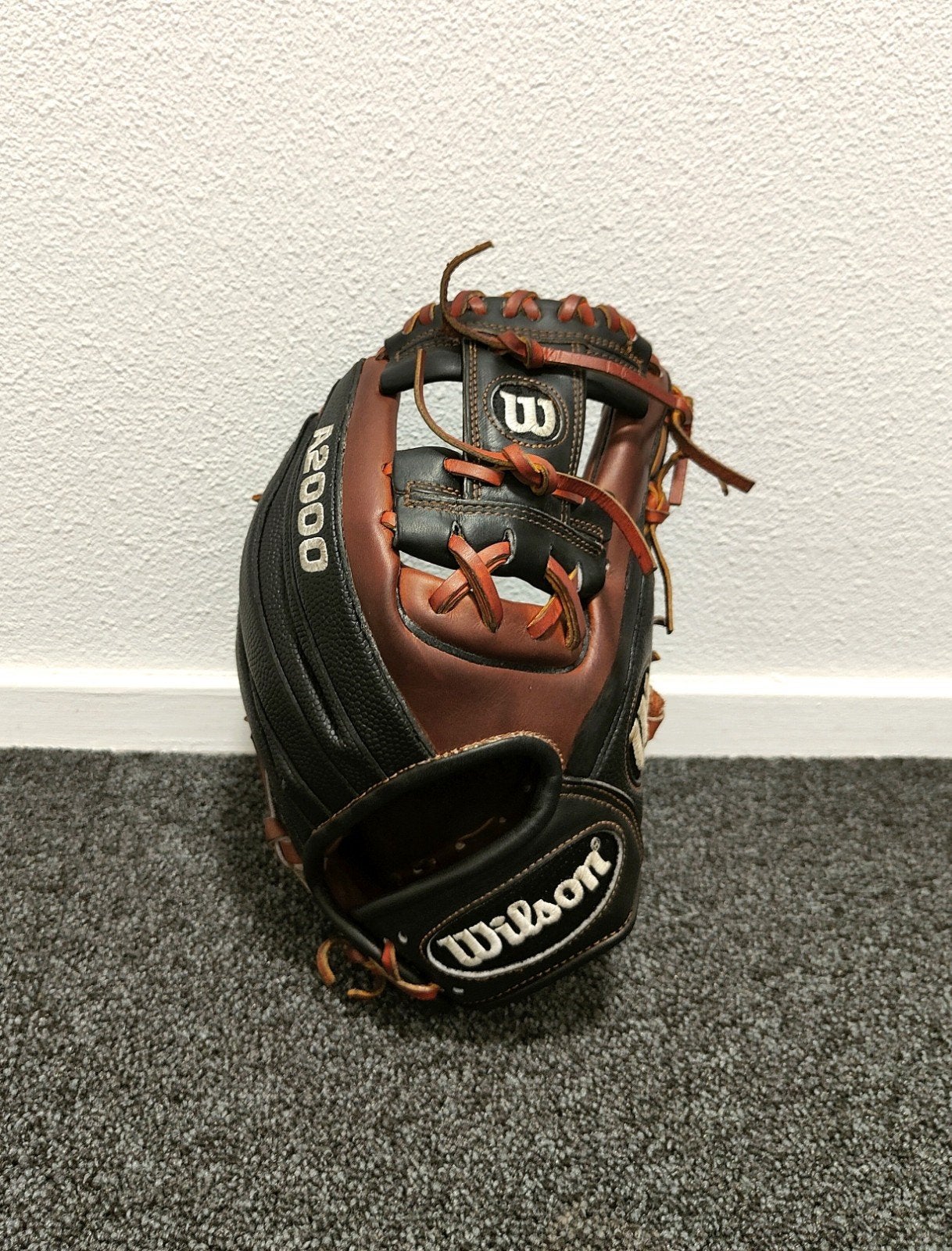 11,25" Wilson A2000 handschoen, licht gebruikt, Ophalen of Verzenden, Zo goed als nieuw, Honkbal, Handschoen