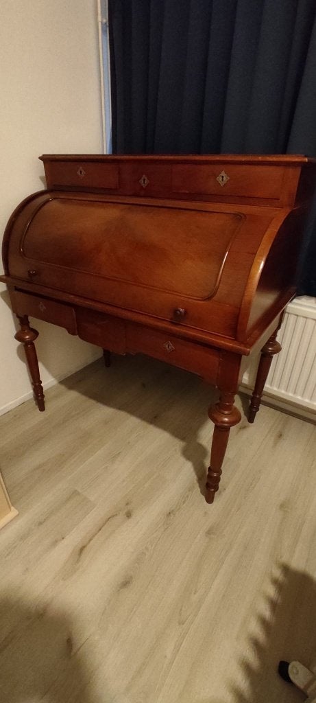 Klassieke, Antieke Cilinderbureau (Secretaire met Rolklep), Antiek en Kunst, Ophalen